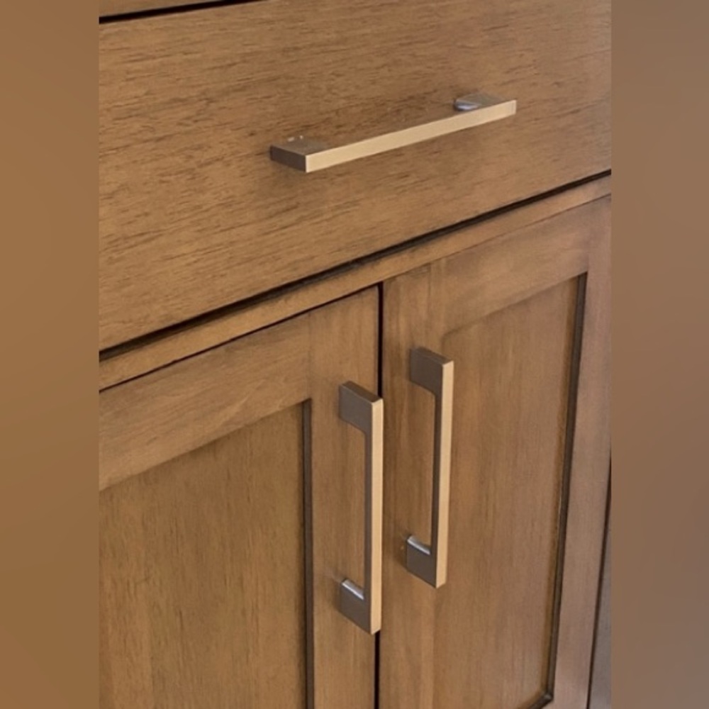 Drawer Pulls / Handles in Brushed Nickel - set of 7